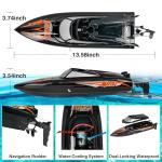 Cheerwing Skater RC Boat, Self-Righting Remote Control Boat 25km/h High Speed Racing Boats Toys for Pools & Lakes, 2 Batteries