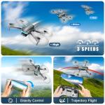 Drone with Camera, Drones for Adults and Beginners, 1080P HD FPV Foldable Mini Drones for Kids, with 2 Batteries, Carrying Case, Trajectory Flight, Gravity Control, One-Key Takeoff/Landing, 360° Flip, Toys for Gift