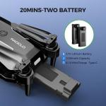 Drone with Camera - Drone with Screen on Controller for Beginners, Foldable Remote Control Quadcopter with Gesture Control, 3D Flip, One Key Start, Emergency Stop, 2 Batteries, Easier to use to use