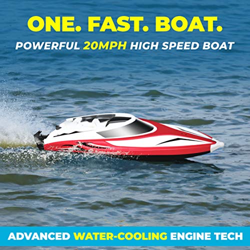 Force1 Velocity H102 Fast RC Boat - Red
