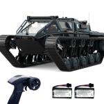 XINGRUI 1:12 Scale Remote Control Car Military Crawler Off-Road RC Tank with 4WD, Adjustable Speed/Steering, 2 Batteries & Openable Doors – All-Terrain RC Truck for Kids Adults, Birthday Gifts
