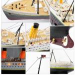 OBIOCKIDAY RC Boat Model with LED Lights, 2.4G RC 3CH Electric NQD Cruise Ship Watercraft Model RC Ship Remote Control Boat, Waterproof RC Racing Boat Model Gift Toy for Adults -RTR