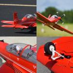 Fms Rc Plane for Adult PC-21 Pilatus 1100MM (43.3") Wingspan 6CH with Flaps Retracts RC Airplane Without Reflex PNP (No Radio, Battery, Charger)