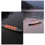 OBIOCKIDAY RC Boat Model with LED Lights, 2.4G RC 3CH Electric NQD Cruise Ship Watercraft Model RC Ship Remote Control Boat, Waterproof RC Racing Boat Model Gift Toy for Adults -RTR