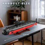 Reobrix Nuclear Submarine Building Sets for Adults, 1:125 Military Los Angeles Class SSN Submarine Model 33049, Striking Display Piece Home Decor, Collectible Submarine Toy Gifts for 14+ (2750 PCS)