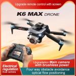Drone with 4k Camera for Adults,RC Drone with Built-In Screen Remote, 𝐁𝐫𝐮𝐬𝐡𝐥𝐞𝐬𝐬 𝐌𝐨𝐭𝐨𝐫𝐬 𝐟𝐨𝐫 𝐒𝐦𝐨𝐨𝐭𝐡 & 𝐒𝐭𝐚𝐛𝐥𝐞 Optical-Flow Hover, Four-Way Obstacle Avoidance, Two Batteries, LED Lights, Impact-Resistant Shell Memory Card, Card Reader, Handbag