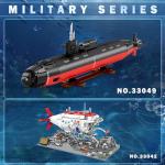 Reobrix Nuclear Submarine Building Sets for Adults, 1:125 Military Los Angeles Class SSN Submarine Model 33049, Striking Display Piece Home Decor, Collectible Submarine Toy Gifts for 14+ (2750 PCS)