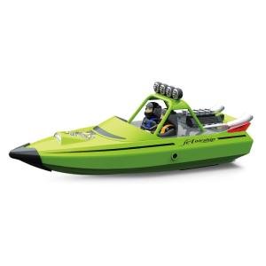 NBJIALIN RC Boat - Remote Control Boats for Adult,2.4GHz RC High Speed Boats for Pool Lakes River,Mini Racing Boat with LED Lights for Summer Water Toy (Green)