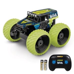 Motor Dayz RC 4WD Big Kahuna Ford Bronco Monster Truck – 1:14 Scale Remote Control Truck, Officially Licensed Vaughn Gittin Jr., Vertical Drive Stunts, 2.4GHz Control, USB Rechargeable, Ready to Run