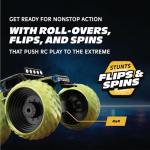 Motor Dayz RC 4WD Big Kahuna Ford Bronco Monster Truck – 1:14 Scale Remote Control Truck, Officially Licensed Vaughn Gittin Jr., Vertical Drive Stunts, 2.4GHz Control, USB Rechargeable, Ready to Run