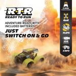 Motor Dayz RC 4WD Big Kahuna Ford Bronco Monster Truck – 1:14 Scale Remote Control Truck, Officially Licensed Vaughn Gittin Jr., Vertical Drive Stunts, 2.4GHz Control, USB Rechargeable, Ready to Run