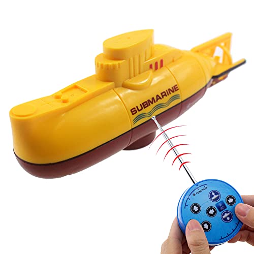 Tipmant Mini RC Diving Submarine Toy - Yellow