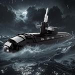 JMBricklayer Nuclear Submarine Building Set for Adults, 1:125 Scale Military Submarine Ship Toys, Los Angeles-class Attack Submarine Boat Model Kit, Army Toy Gifts for Men Boys Kids Aged 14+(2,750PCS)