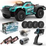Hosim 1/14 RTR Brushless RC Cars for Adults Fast 50mph, Short-Course RC Trucks 4x4 All Terrain Off Road Electric Hobby RC Monster Trucks Waterproof High Speed Remote Control Car with 3S Battery