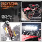 BEZGAR TB201 RC Cars-1:20 Scale Remote Control Car-2WD High Speed 20 Km/h Electric Toy Off Road Vehicle Monster Truck Crawler with LED Headlight and Rechargeable Battery for 8-12 Year Old Boys Girls