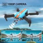 Drone with Camera for Adults, Foldable 2.4GHz FPV Drone for Beginner and Adults,26 Mins Flight Time, RC Quadcopter Toys Gift, Altitude Hold, 2 Batteries