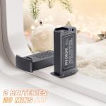 Foldable Drone with Camera for Kids Beginners - Remote Control Helicopter Toys Gifts for Boys Girls, 1080P HD FPV RC Drones with 2 Batteries, One Key Start/Land, Altitude Hold, Gesture Selfie, Black