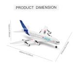 RC Airplane A120-Aircar A380 Model Plane 3CH 2.4Ghz Remote Control Airplane for Beginners and Adults EPP Fixed Wing RTF RC Airliner with 2 Batteries Christmas Birthday Gifts (Regular Version)