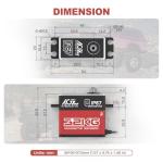 AGFRC 32KG IP67-Waterproof RC-Servo High-Torque - Full Metal Gear Coreless Steering Servo for 1/10 RC Car Boat Crawler, Control Angle 180° (A73CHLW V2)