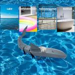 RiskOrb RC Sharks with Camera for Kids/Adults, Remote Control Shark Toys for Swimming Pool,RC Boat with Camera,Pool Toys RC Camera Boat Toys, Simulated Shark for Outdoor Toys(2 Batteries)