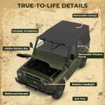 ARRIS WPL C94 UAZ-469 1/12 RC Crawler, 4WD RC Rock Crawler Truck RTF, Off-Road Military RC Car, Hobby-Grade Trail Truck for Adults