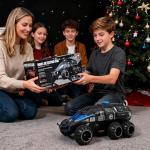 BAODWAM Remote Control Car, 6-Wheel Drive 2.4GHz 1:12 RC Truck Toy Off Road can Shoot Water Bomb with Headlights, Turn Signal Lights and 2 Rechargeable Batteries Gifts for Kids Adults Age 8+ (Yellow)