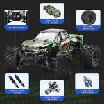 TENSSENX 1:18 Scale All Terrain RC Cars, 40KPH High Speed 4WD Remote Control Car with 2 Rechargeable Batteries, 4X4 Off Road Monster Truck, 2.4GHz Electric Vehicle Toys Gifts for Kids and Adults