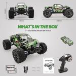 TENSSENX 1:18 Scale All Terrain RC Cars, 40KPH High Speed 4WD Remote Control Car with 2 Rechargeable Batteries, 4X4 Off Road Monster Truck, 2.4GHz Electric Vehicle Toys Gifts for Kids and Adults