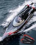 Ssccgym WL916 Brushless Remote Control Speed Boat RC Watercraft 2.4G 55km/h Under Motor RC Submarine with LED ights for Hobbies Adults Favor 14y+ (RTR 2Batteries)