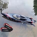 Ssccgym WL916 Brushless Remote Control Speed Boat RC Watercraft 2.4G 55km/h Under Motor RC Submarine with LED ights for Hobbies Adults Favor 14y+ (RTR 2Batteries)