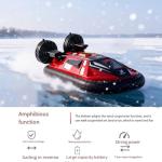 Ssccgym Remote Control Boat Hovercraft for Boys Beginners RC Amphibious Watercraft 15km/h Dual Motors Walking on Ice Pools Lakes 4WD Full Functions RC Sail 34CM