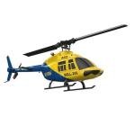 RC ERA A60 Bell-206 110-size Auto Stabilized 6-Axis Gyroscope RC Helicopter With Optical Flow Sensor & Upgraded Transmitter - Remote Control Helicopter RTF For Beginner & Adults (Blue/Yellow)