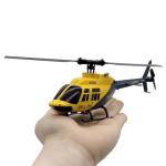 RC ERA A60 Bell-206 110-size Auto Stabilized 6-Axis Gyroscope RC Helicopter With Optical Flow Sensor & Upgraded Transmitter - Remote Control Helicopter RTF For Beginner & Adults (Blue/Yellow)