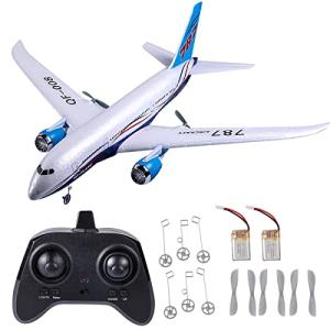 OTXKOO Remote Control Airplane, 2.4Ghz DIY 3 Channels RC Plane, Remote Control Airplane Ready to Fly, RC 787 Dreamliner for Advanced Wingspan 550mm （2 Batteries