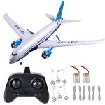 OTXKOO Remote Control Airplane, 2.4Ghz DIY 3 Channels RC Plane, Remote Control Airplane Ready to Fly, RC 787 Dreamliner for Advanced Wingspan 550mm （2 Batteries