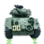 fisca Remote Control Tank, 2.4Ghz 15 Channel 1/20 Sherman M4A3 Main Battle RC Tank That Shoot BBS Airsoft for Kids Age 10 11 12-16 Year Old