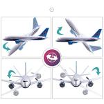 OTXKOO Remote Control Airplane, 2.4Ghz DIY 3 Channels RC Plane, Remote Control Airplane Ready to Fly, RC 787 Dreamliner for Advanced Wingspan 550mm （2 Batteries