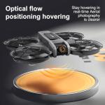 OBEST RC Drone With Screen On Controller (5.9in), Brushless Motor Drone with Dual Cameras (Electric Angle Adjustment), Optical Flow Positioning, 6CH Gyro, WIFI FPV, 100m Range, True 12-15min Flight (1800mAh), 3 Speeds, Headless Mode, LED Lights, USB Rechargeable