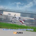 Fms Rc Planes for Beginners Remote Control Airplane for Adults Single-Engine Propeller Airplane 1500MM Cessna 182 Red 6 Channel Hobby Rc Airplanes PNP (No Radio, Battery, Charger)