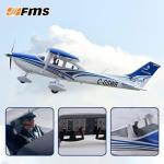 Fms Rc Planes for Beginners Remote Control Airplane for Adults Single-Engine Propeller Airplane 1500MM Cessna 182 Red 6 Channel Hobby Rc Airplanes PNP (No Radio, Battery, Charger)