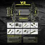 RIAARIO 1/10 Brushless RC Cars, Monster Truck, 50+ MPH, 4WD, Waterproof, Carbon Fiber, Black, Ages 8+