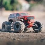 ARRMA RC Truck Gorgon 2 Wheel Drive MT 1/10 RTR (Ready-to-Run Battery and Charger Included) Smart 3300 7C S120 USB Red ARA3230ST2