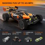 CROBOLL RLAARLO 1:10 Brushless RC Cars for Adults, 40+ mph Top Speed, 4X4 Off-Road Buggy, RTR Oil Filled Shocks Remote Control Racing Car