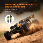 CROBOLL RLAARLO 1:10 Brushless RC Cars for Adults, 40+ mph Top Speed, 4X4 Off-Road Buggy, RTR Oil Filled Shocks Remote Control Racing Car