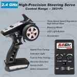 GAMRUXI 1:16 Scale Brushless RC Car - 50+ MPH High Speed All Terrain Off-Road Monster Truck for Adults & Teens 14+ | 2.4GHz, 2X LiPo Batteries, RTR | Hobby Grade Remote Control Vehicle