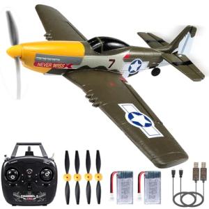 4-Channel RC Plane for Kids & Adults - P51 Mustang