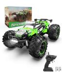 Carox Remote Control Car, 2.4GHz 26KM/H High Speed RC Car, 1:18 Off-Road Monster Truck with LED Lights, Proportional Throttle & 1800mAh Rechargeable Batteries – Ideal Gift for Boys 6+