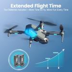 Drone for Kids with Camera, Foldable RC Quadcopter with 4.5" Remote Screen, Brushless Motor, Optical Flow Hover, Adjustable Camera, 360° Flip, Gesture Photo/Video, One Key Start/Land, Birthday Gift Toy