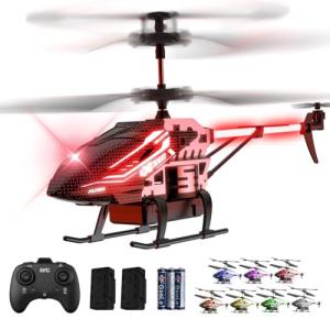 RC Helicopter Toy for Kids, 2.4GHz 3.5CH Remote Control Helicopter with Altitude Hold, One Key Take Off/Landing, 30+Mins Flight Time, LED Lights, Indoor Flying Toys for Boys Girls Beginners Gifts​