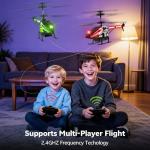 RC Helicopter Toy for Kids, 2.4GHz 3.5CH Remote Control Helicopter with Altitude Hold, One Key Take Off/Landing, 30+Mins Flight Time, LED Lights, Indoor Flying Toys for Boys Girls Beginners Gifts​